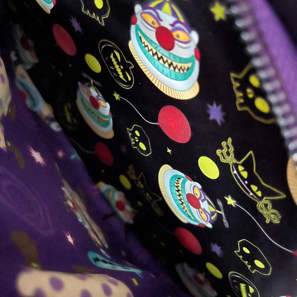 Lounge fly mini backpack nightmare before Christmas clown w/the tear away face - Picture 2 of 14